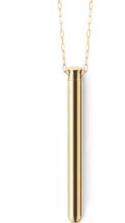 Le Wand Necklace Vibe Rechargeable Discreet Jewelry Vibrator Gold
