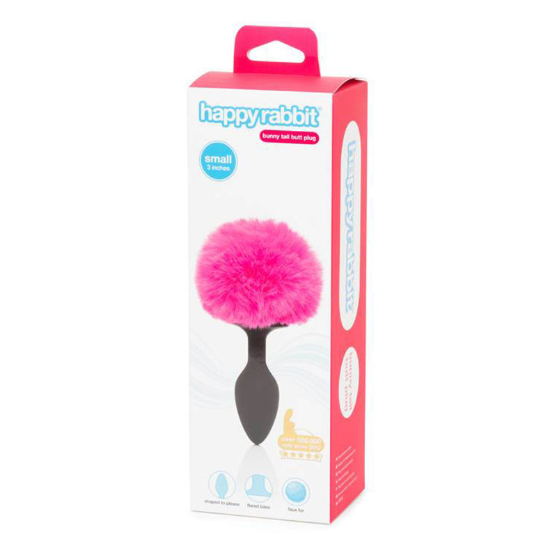 Happy Rabbit Non-Vibrating Butt Plug Small Black/Pink Jades Love Sessions Happy Rabbit Non-Vibrating Butt Plug Small Black/Pink Jades Love Sessions