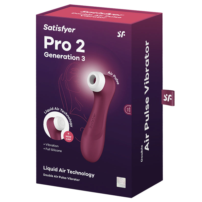 Satisfyer Pro 2 Generation 3 With App-Wine Red