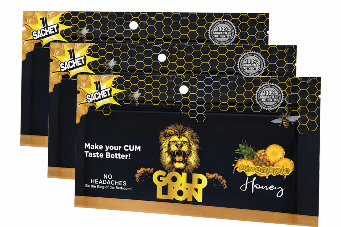 Gold Lion Pineapple Honey 3 packs for $30
