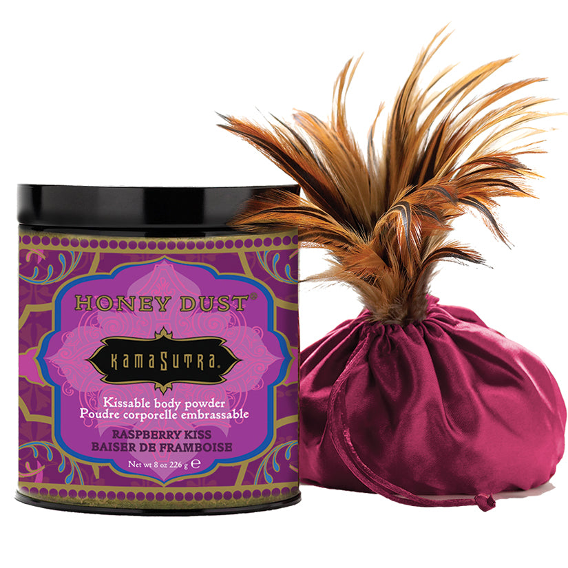 Kama Sutra Honey Dust- Raspberry Kiss 8oz