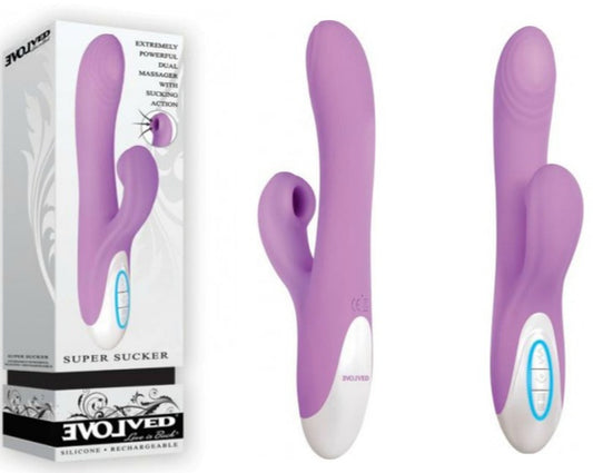 Rechargeable Super Sucker Rabbit Style Vibrator